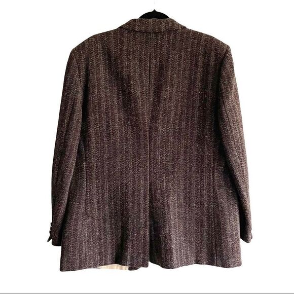 HARRIS TWEED Vintage Hand Woven Scotland Wool Sports Coat Jacket Blazer 48R - Picture 3 of 8